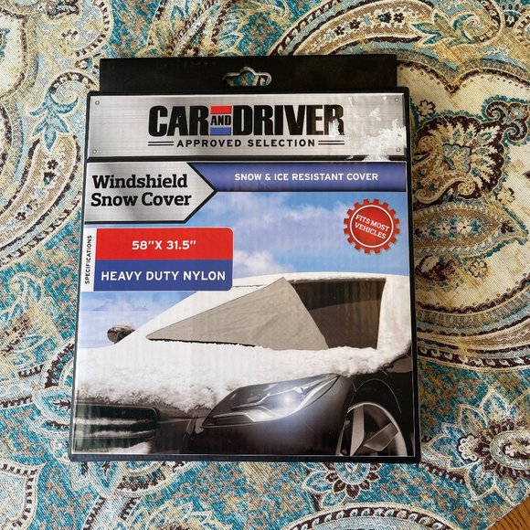 Car and Driver Windshield Snow Cover snow & ice resistant 58" x 31.5" - Picture 1 of 5